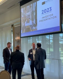 BV Capital's President Rob anderson at an Investor Event in Houston