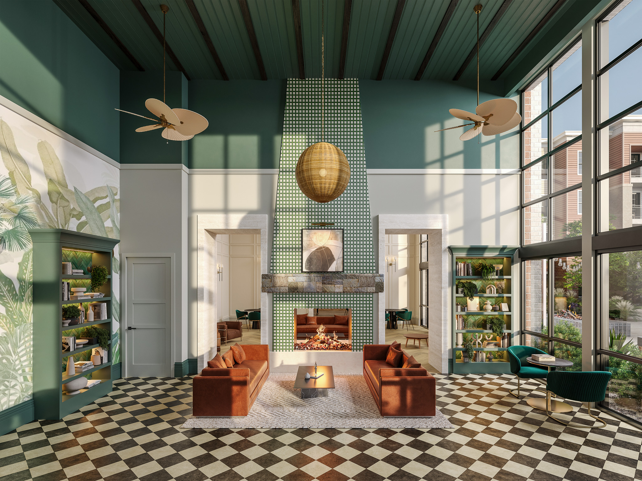 Rendering of The Belton's Lounge